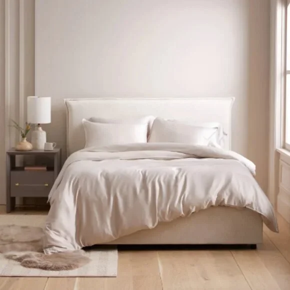 NWT Quince Bamboo Duvet Cover Set - Sand - Picture 2 of 6